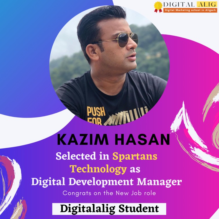 Kazim Hasan a Digitalalig Student placed in Spartan Technology
